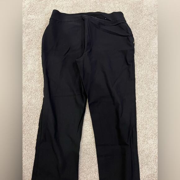 JM Collection Women Size Large Black Slim Leg Tummy Control Pants Zip Up Large - Picture 9 of 10